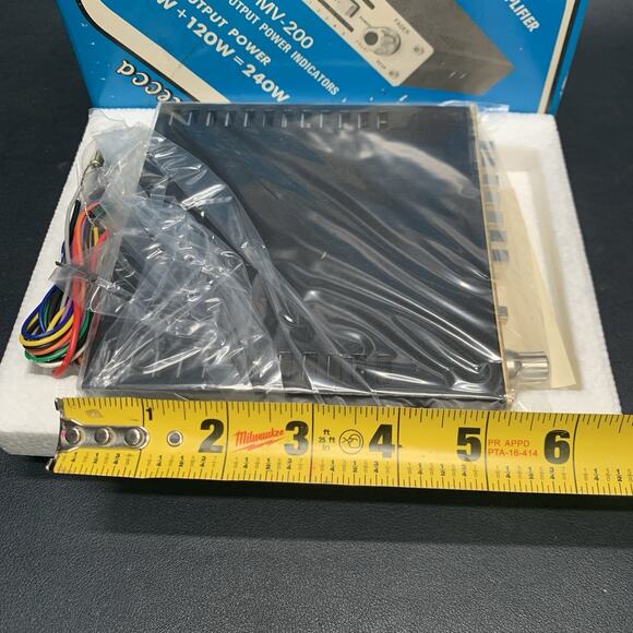 Vintage Mecca Graphic Equalizer Stereo Amplifier Fader Volume Model MV-200 NOS - Picture 5 of 9